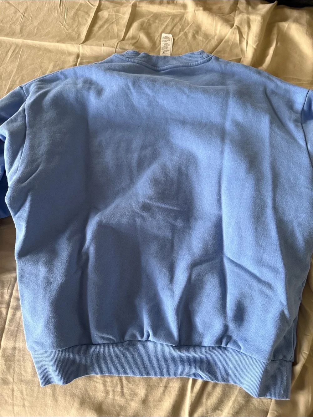 ALO Accolade Crew Neck Pullover, Crystal Clear Blue, size S
